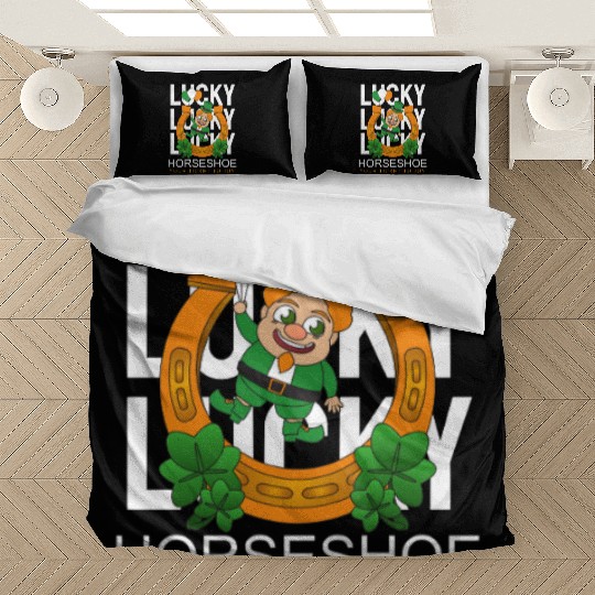 Lucky horseshoe your ticket to joy Bedding Sets