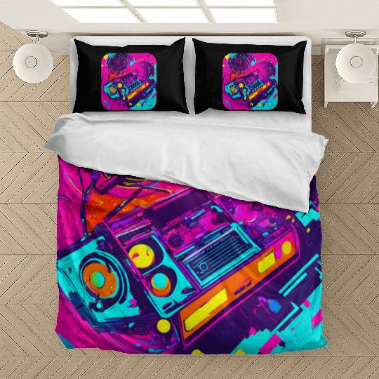 80s lifestyle oldschool pop Bedding Sets