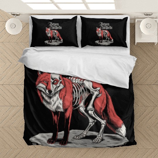 Dark Cottagecore Between Two Worlds Fox Bedding Sets