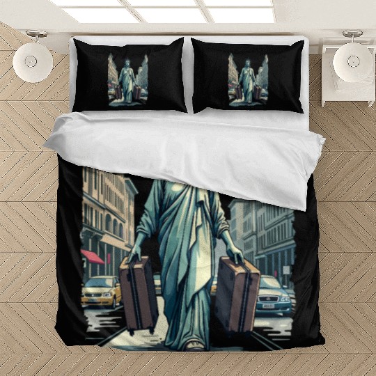 Funny Statue of Liberty USA America Sarcasm Bedding Sets