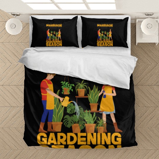 Plant Lover Gardening Husband Wife Bedding Sets