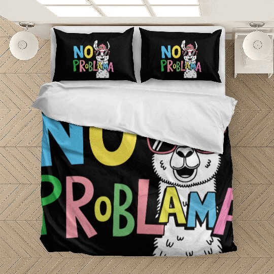 No ProbLama – Funny Casual Colorful Llama Design Bedding Sets