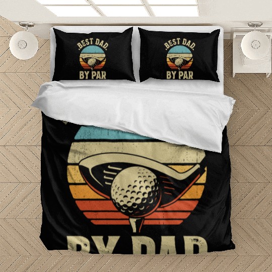 Best Papa By Par Golf Lover Golfing Father's day Bedding Sets