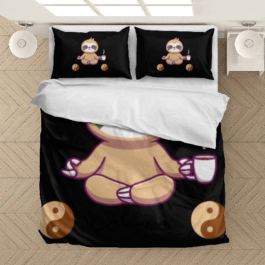 Coffee Is My Spirit Animally Sloth Bedding Sets