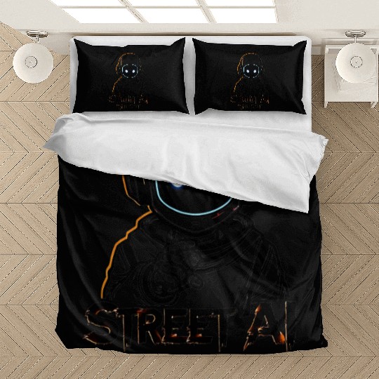 Street AI Rap Bot – Futuristic Hip-Hop Astronaut D Bedding Sets