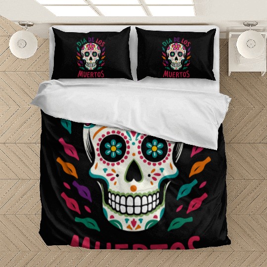 Mexico Día de los Muertos Skull Bedding Sets