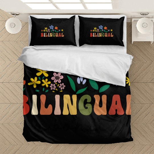 Bilingual Spanish Teacher Bilingual y bonita Bedding Sets