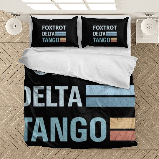 foxtrot delta tango Bedding Sets