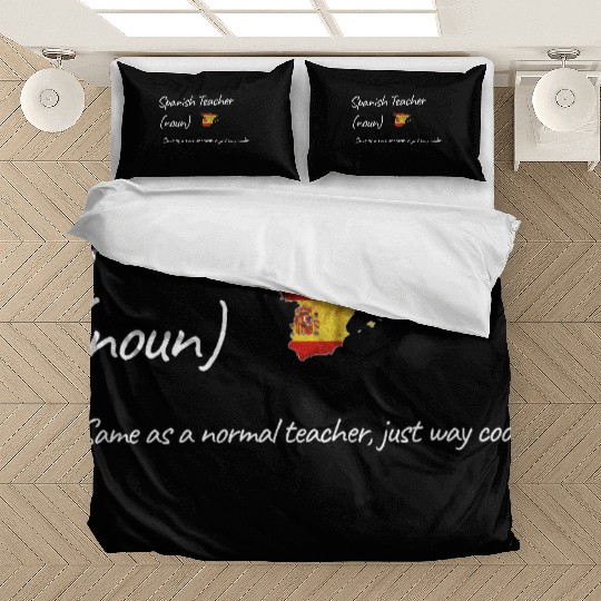 Spanish Teacher Same As Normal Teacher Cooler Bedding Sets