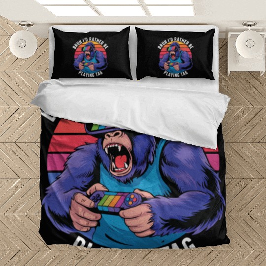 Retro Gamer Ape Bedding Sets
