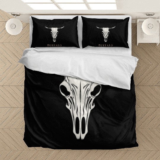 Buffalo Skull Art Bedding Sets
