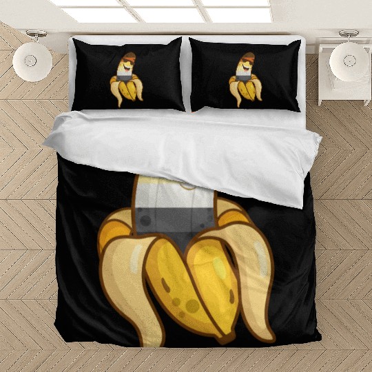 Gay Bear Pride Cool Banana Funny LGBT Humor Bedding Sets