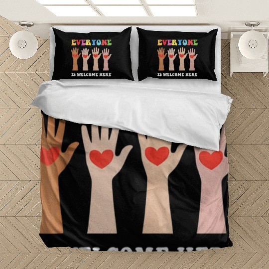 Everyone Is Welcome Here Idaho Teacher Bedding Sets