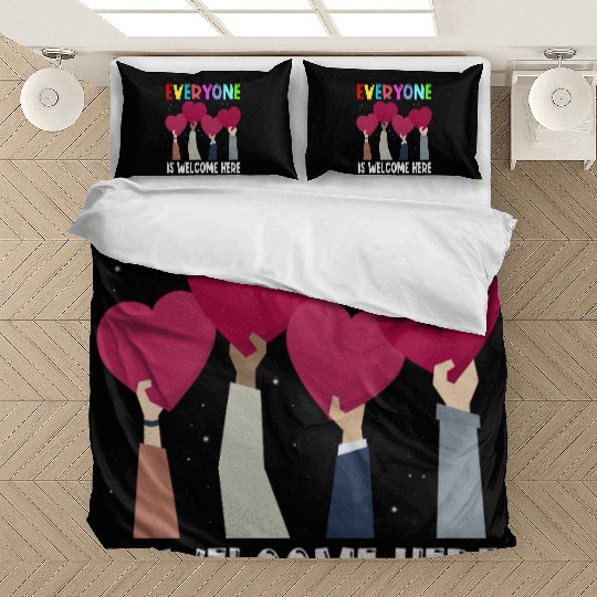 Everyone Is Welcome Here Idaho Teacher Bedding Sets