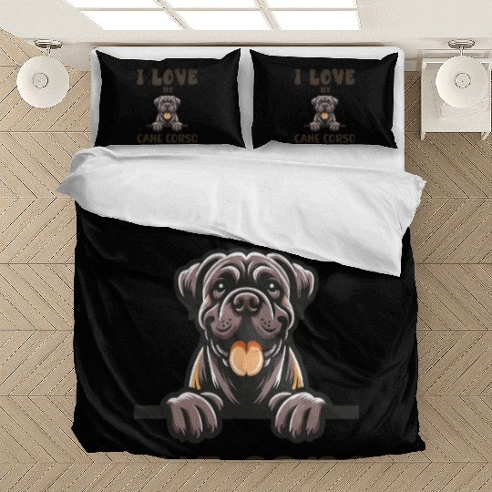 I Love My Cane Corso Bedding Sets