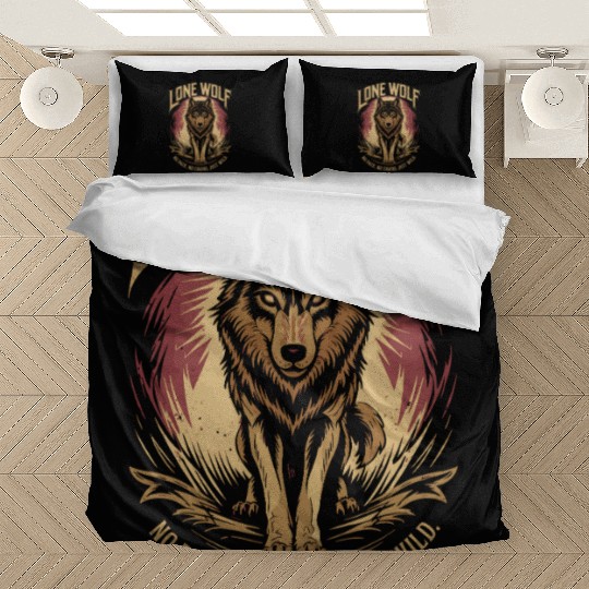 Lone Wolf - No Pack, No Chains, Just Wild Bedding Sets