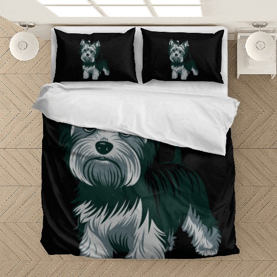Adorable Yorkshire Terrier Art for Dog Lovers Bedding Sets