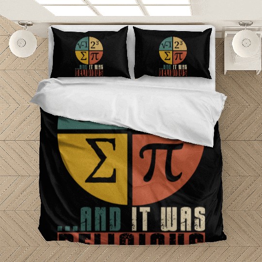 I Ate Some Pie and It Was Delicious Funny PI Day Bedding Sets