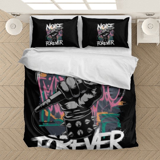 Noise Forever Punk Rock Metal Music Bedding Sets