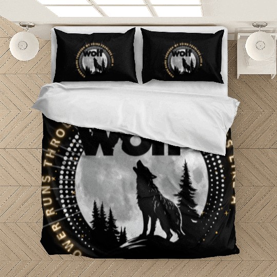 Fearless Wolf Full Moon Bedding Sets