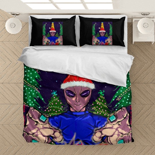 Alien Christmas Gifts Collection Time! Bedding Sets