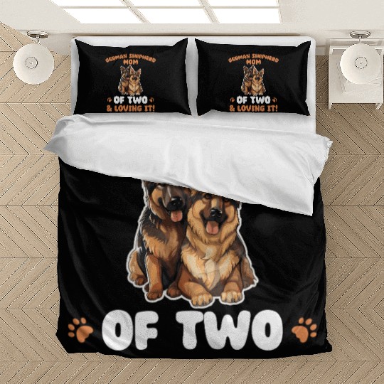 German Shepherd Mom Of Two Bedding Sets