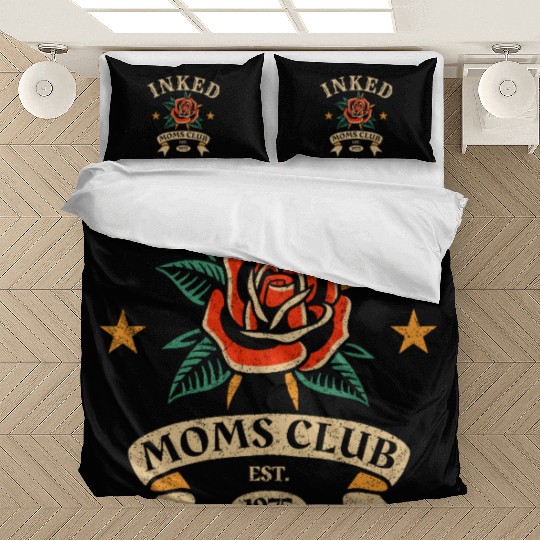 Inked Moms Club – Tattoo Rose Emblem Bedding Sets