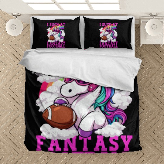 Fantasy Football Loser Unicorn I Suck At Fantasy Bedding Sets
