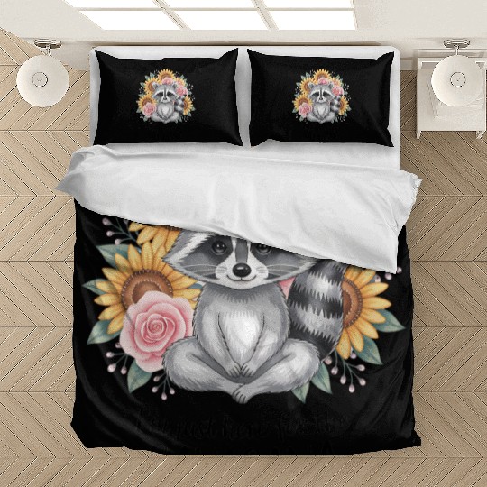 Adorable Raccoon Savasana Yoga Lover Art Bedding Sets
