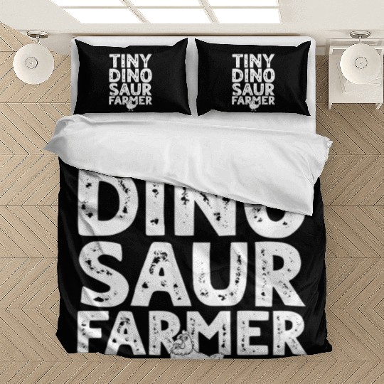 Dino Funny Dinosaur Farmer - Tiny Dinosaur farmer Bedding Sets