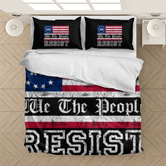 1776 Resist Trump Protest Anti Political US Fla Bedding Sets