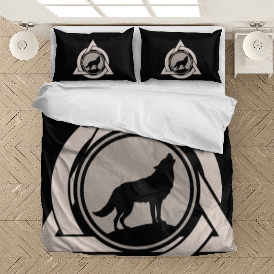 Alter Otherkin Therian Theta Delta Logo Wolf Alpha Bedding Sets