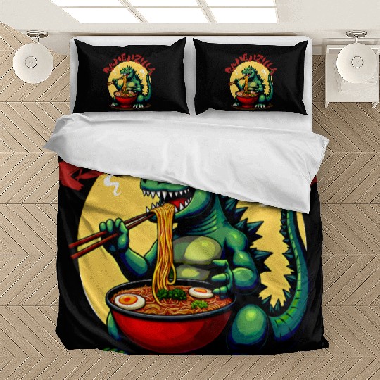 RamenZilla Ramen Noodle Loving Kaiju Monster Bedding Sets