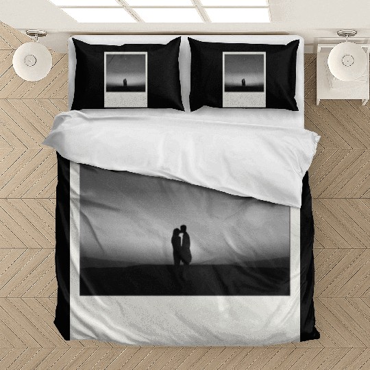 Starry Night Embrace Couple Polaroid Bedding Sets