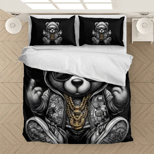 Hip Hop Teddy Bear Bedding Sets