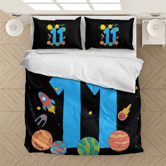 Space Adventure Number 11 Birthday Cosmos Bedding Sets