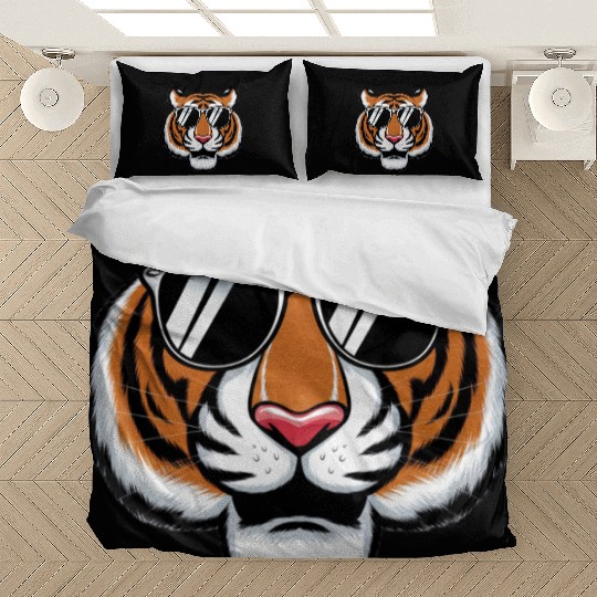 Cartoon Tiger Cute Jungle Animal For Tiger Lover Bedding Sets