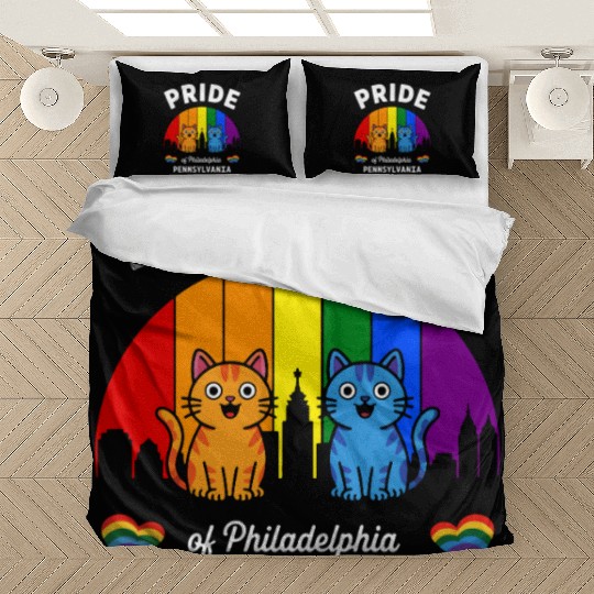 Pride of Philadelphia City Pennsylvania USA Rainbo Bedding Sets