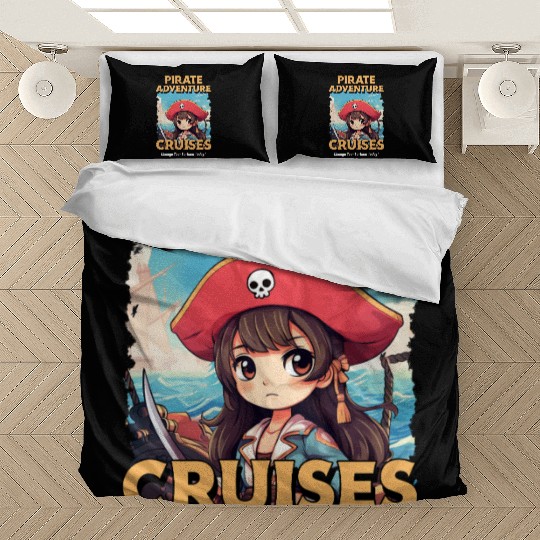 Pirate Adventure Cruises - Anime Travel Poster Bedding Sets