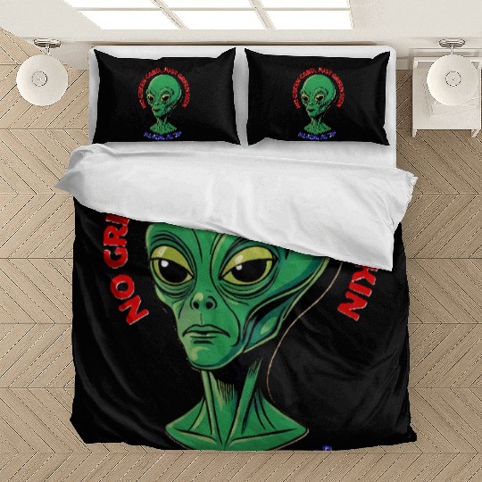 NO GREEN CARD, JUST GREEN SKIN Bedding Sets