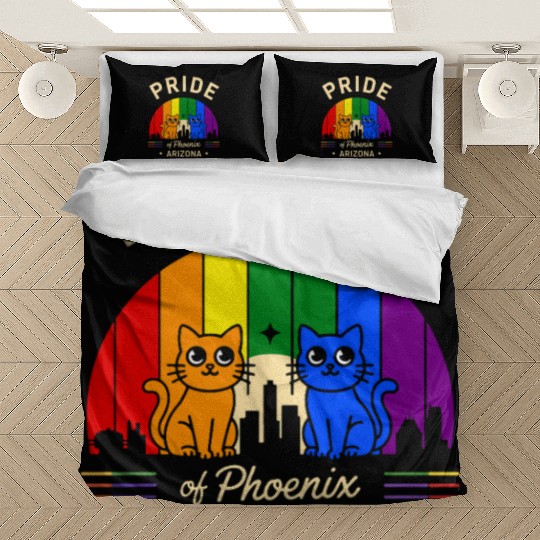 Pride of Phoenix City Arizonna USA Rainbow Flag Bedding Sets