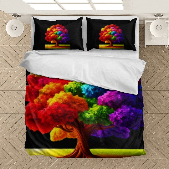 Rainbow colours Spectrum Tree Bedding Sets