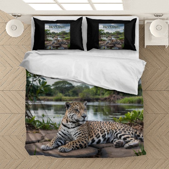 Pantanal Jaguar – Wild Beauty of Brazil Bedding Sets