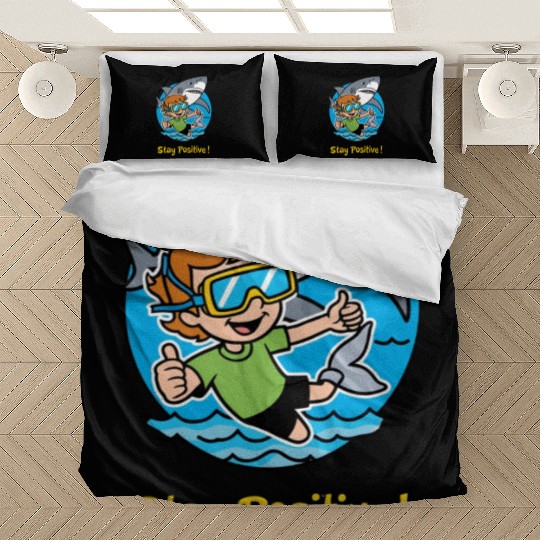 Stay Positive | Motivational Typography & Inspirat Bedding Sets