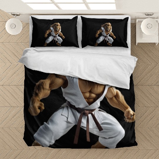 Karate Lion Warrior Bedding Sets