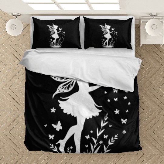 Enchanting Fairy with Flowers and Butterflies Bedding Sets