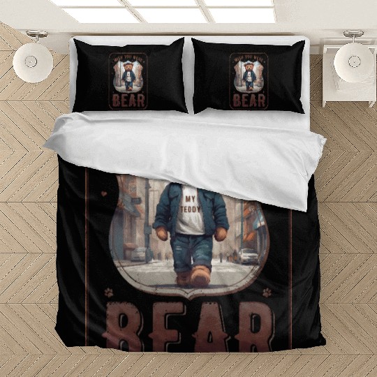 wish you were (my teddy) bear Bedding Sets