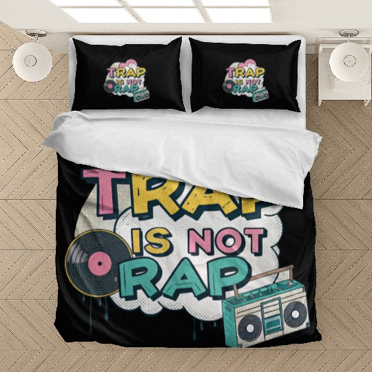 Trap Is Not Rap" Graffiti Hip-Hop Bedding Sets