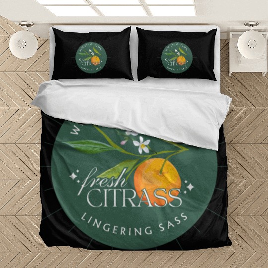 Elegant Citrus Branding Design Bedding Sets