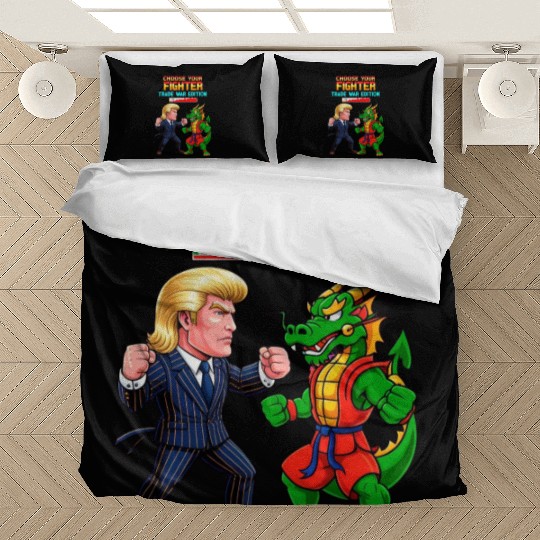 Trump vs. China – The Trade War Saga Bedding Sets